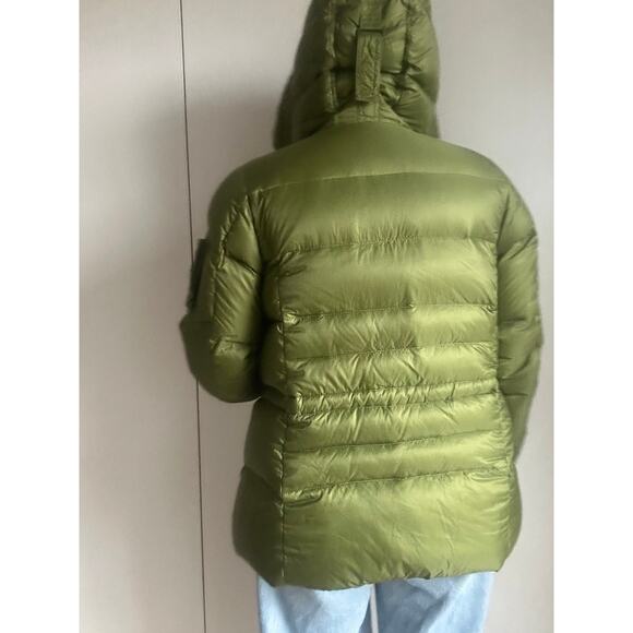 Eddie Bauer Down Puffer Coat 550 Fill Green Hooded Ski Outdoor Winter Parka SZ S - Picture 10 of 13